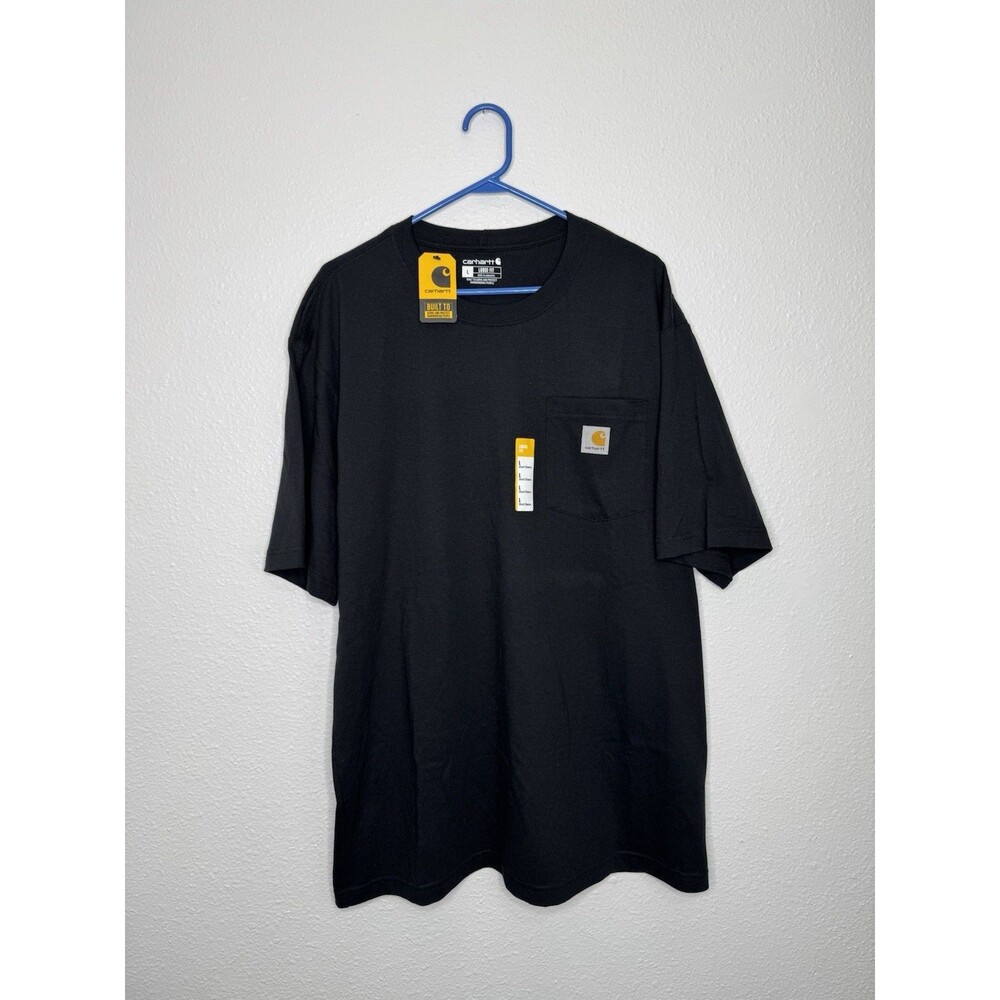 NWT Men’s Carhartt Loose Fit Heavyweight Short Sleeve Pocket T Shirt Black Sz L
